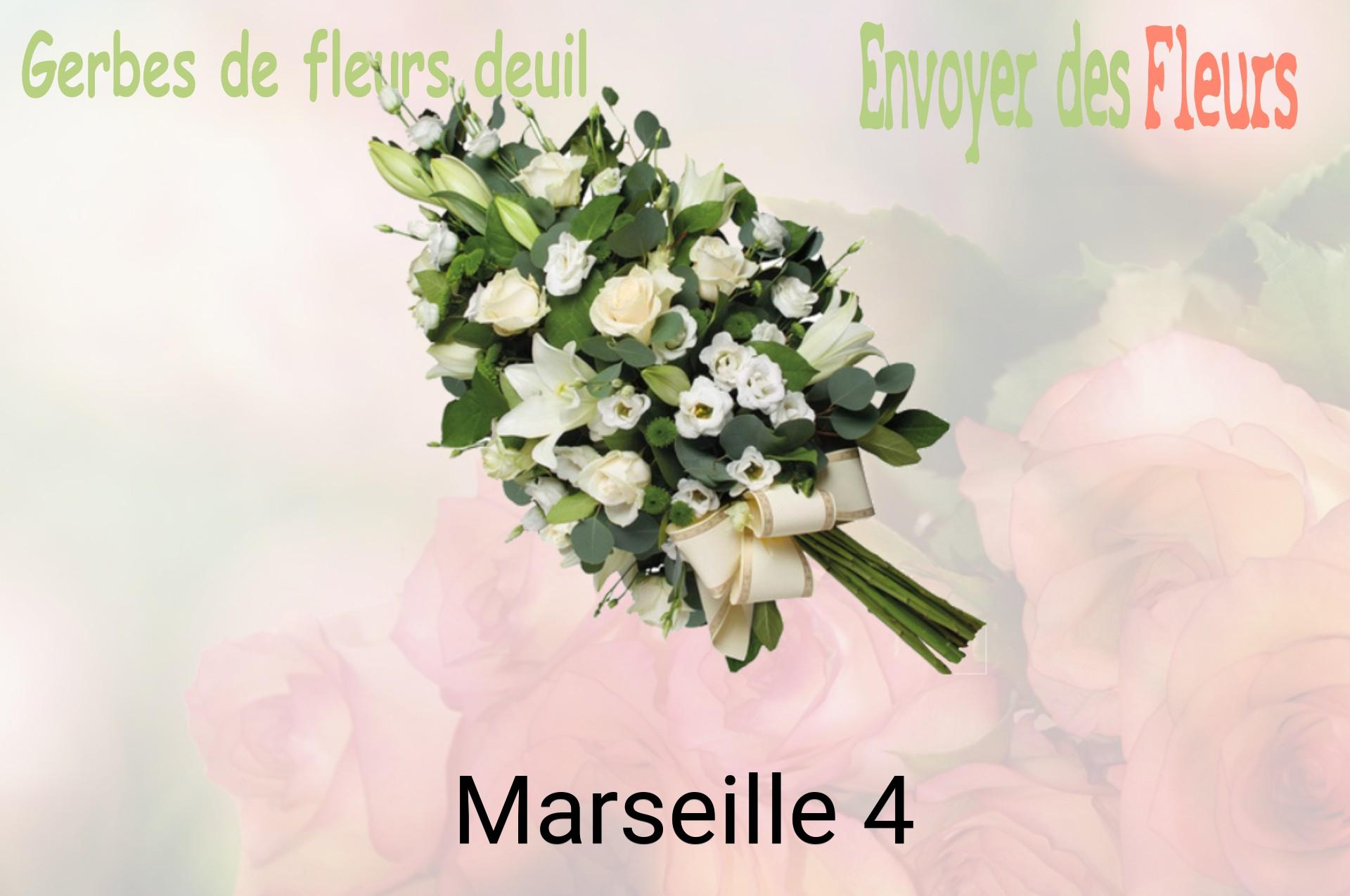 Gerbe de fleurs de deuil livrée à Marseille-4